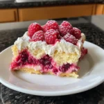 Lemon Raspberry Cream Cheese Dump Cake 1