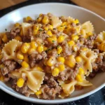 Slow Cooker Creamy Ranch Beef Corn Bowties2