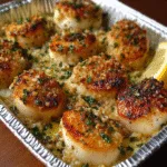 Garlic Butter Baked Scallops1