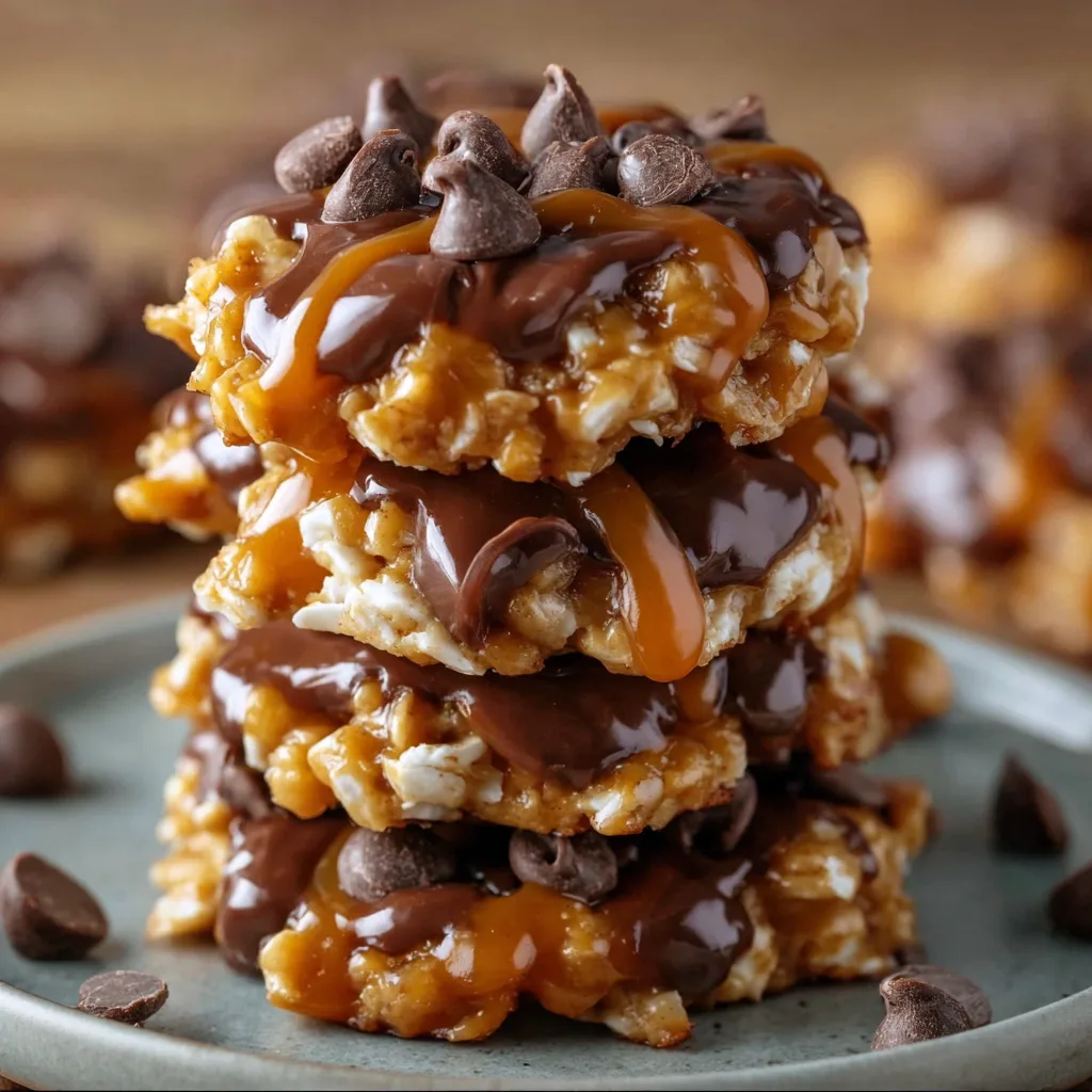 No Bake Salted Caramel Cookies 1