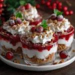 Christmas Cranberry Cream Cheese Trifle Cups 1