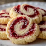 Raspberry Swirl Shortbread Cookies 1