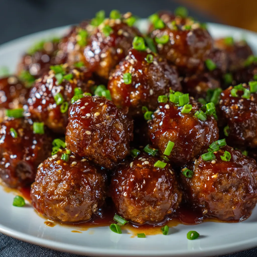 3 Ingredient Sweet Spicy Crock Pot Meatballs 1