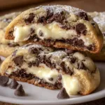 Cheesecake Stuffed Chocolate Chip Cookies 1