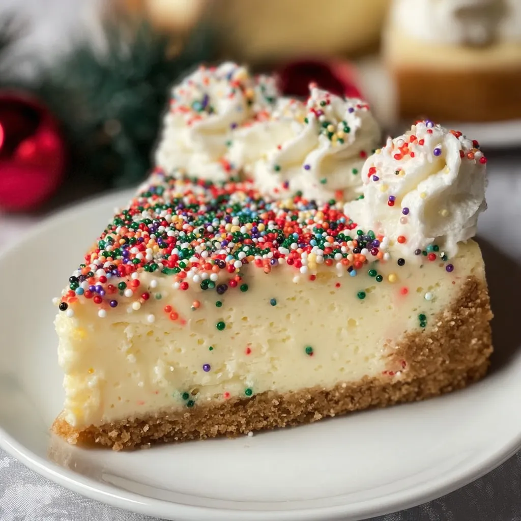 Christmas Sugar Cookie Cheesecake 1
