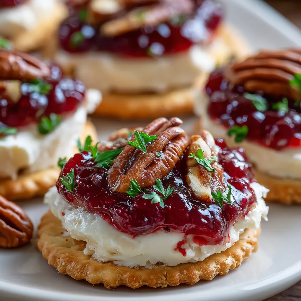 Cranberry Cream Cheese Cracker Stackers 1