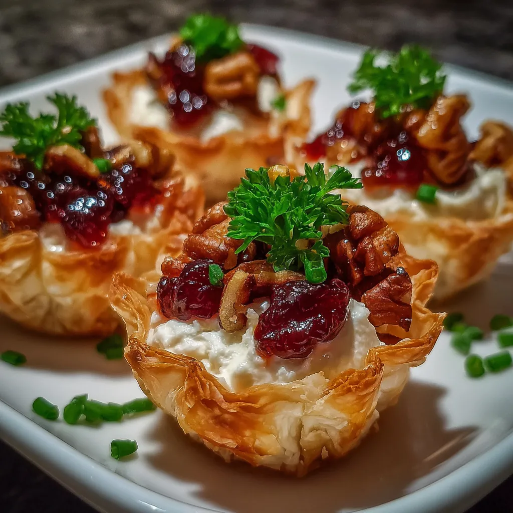 Cranberry Hot Pepper Jelly Cream Cheese Cups 1