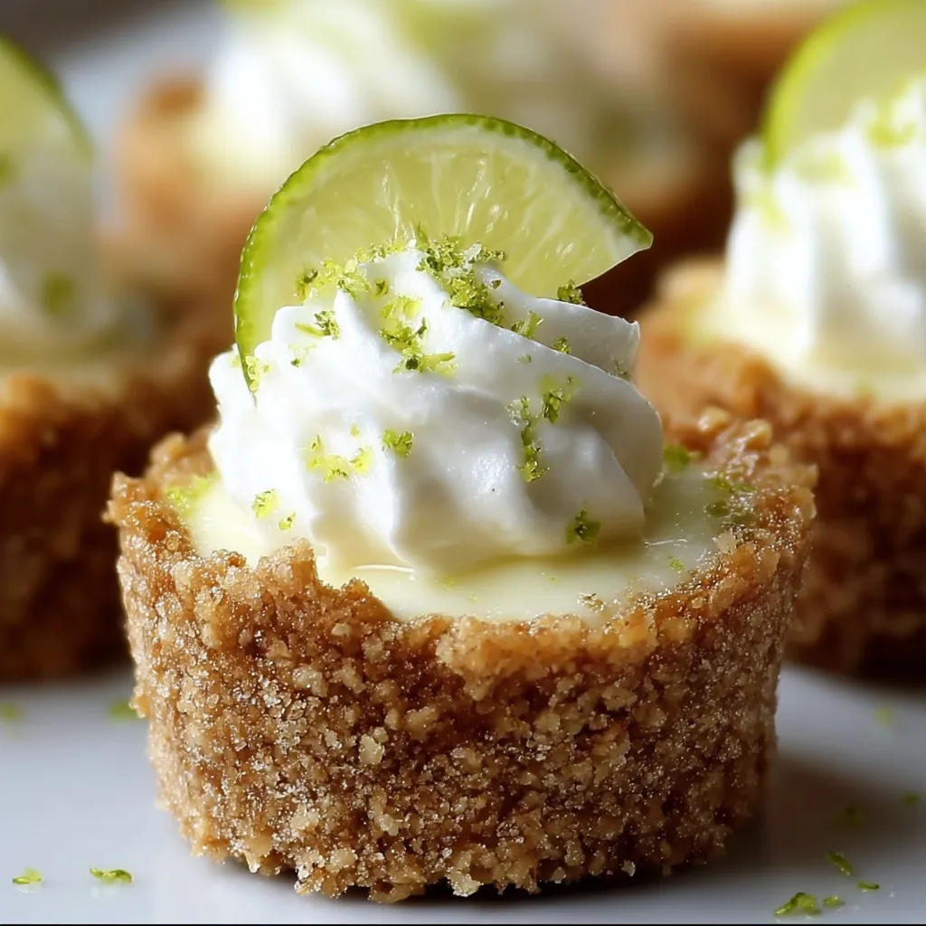 Heavenly No Bake Mini Key Lime Pies 1