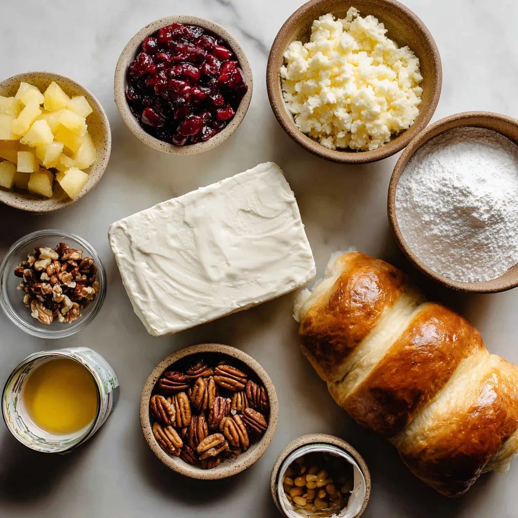 Holiday Pineapple Cherry Cream Cheese Ring 2