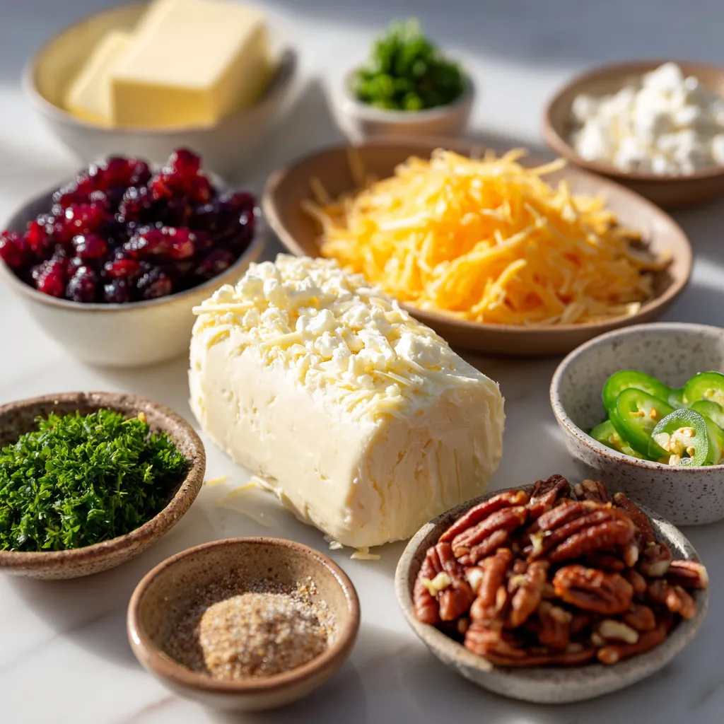 New Years Eve Cranberry Jalapeno Cheese Ball Tower 2