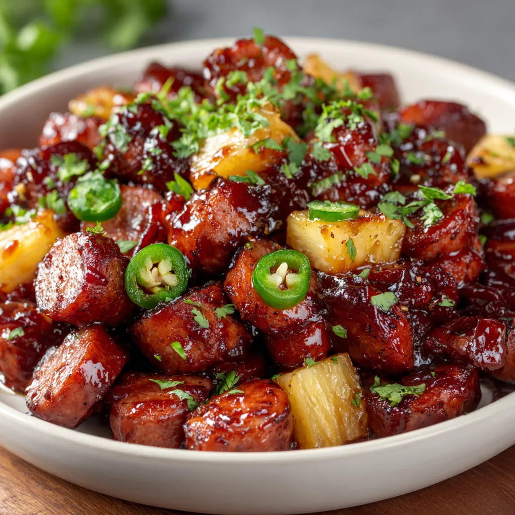 Pineapple Jalapeno Mississippi Lil Smokies Bites 1