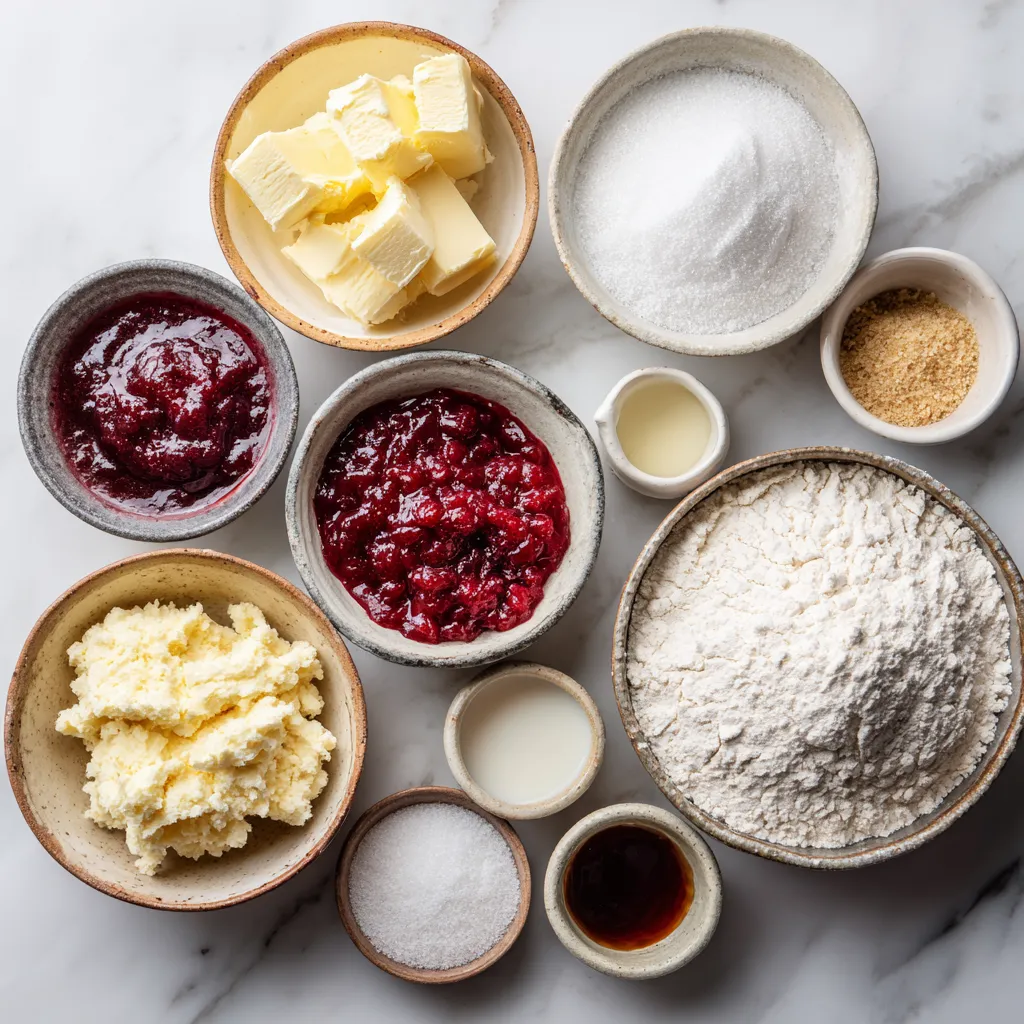 Raspberry Almond Shortbread Thumbprint Cookies 2