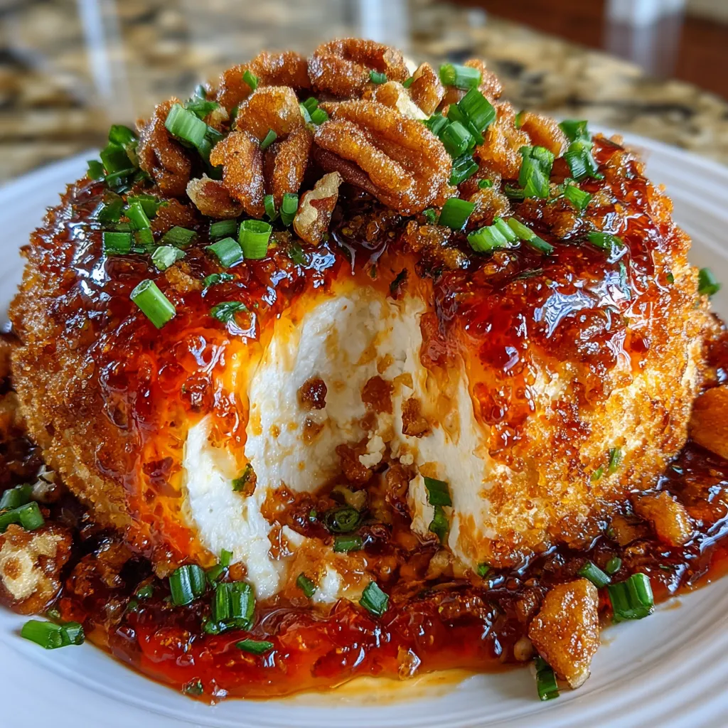 Sweet Heat Pepper Jelly Cheese Ball with Cheddar 1