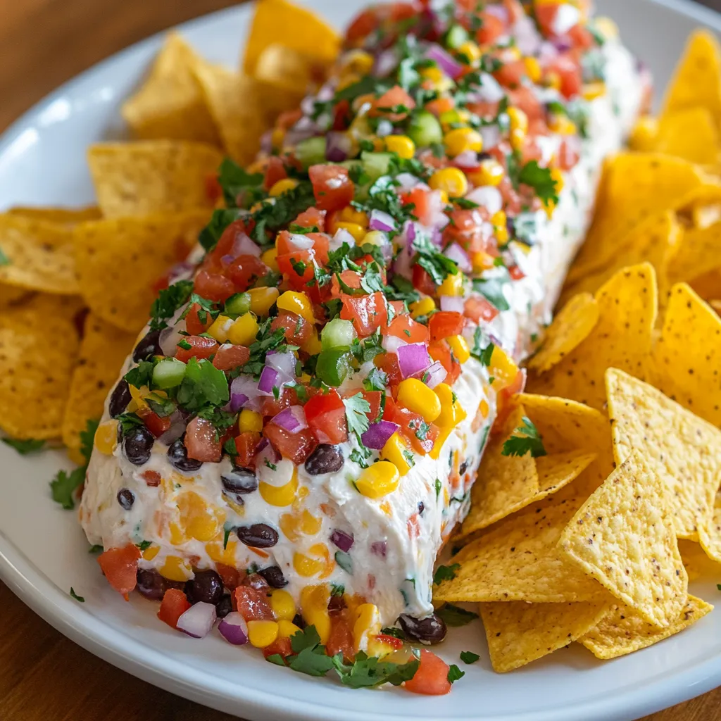 Fiesta Cowboy Caviar Cheese Log 1