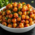 Sweet and Spicy Maple Glazed Chickpea Bites 1