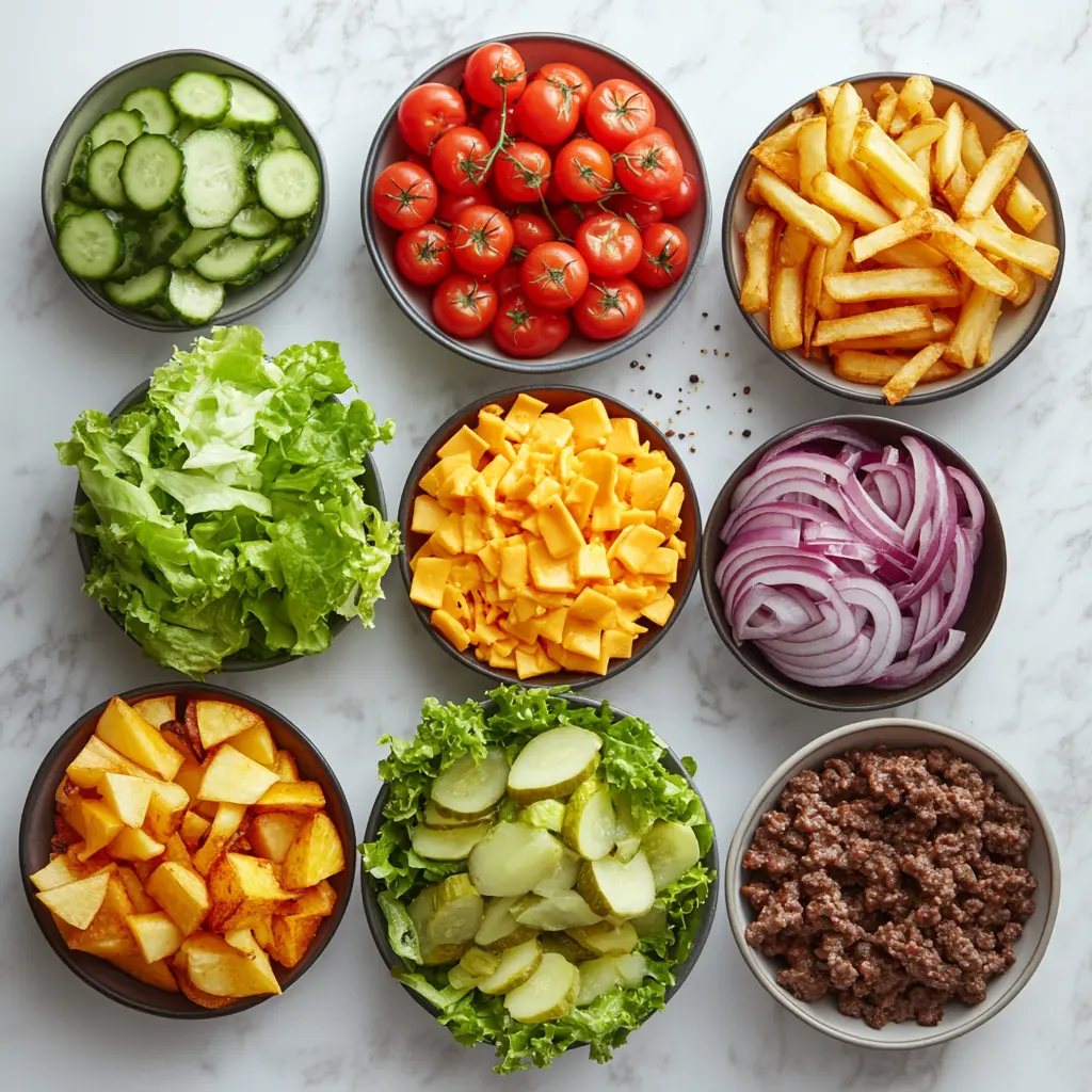 Easy Savory Smash Burger Bowl 2