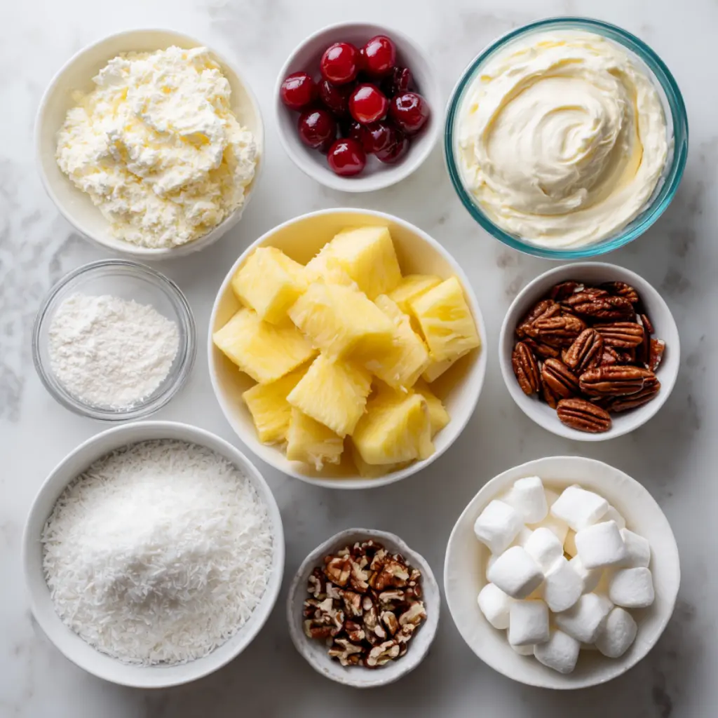 Pineapple Pecan Cheesecake Salad 5 Pineapple Pecan Cheesecake Salad 22