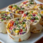Cowboy Caviar Cream Cheese Pinwheels