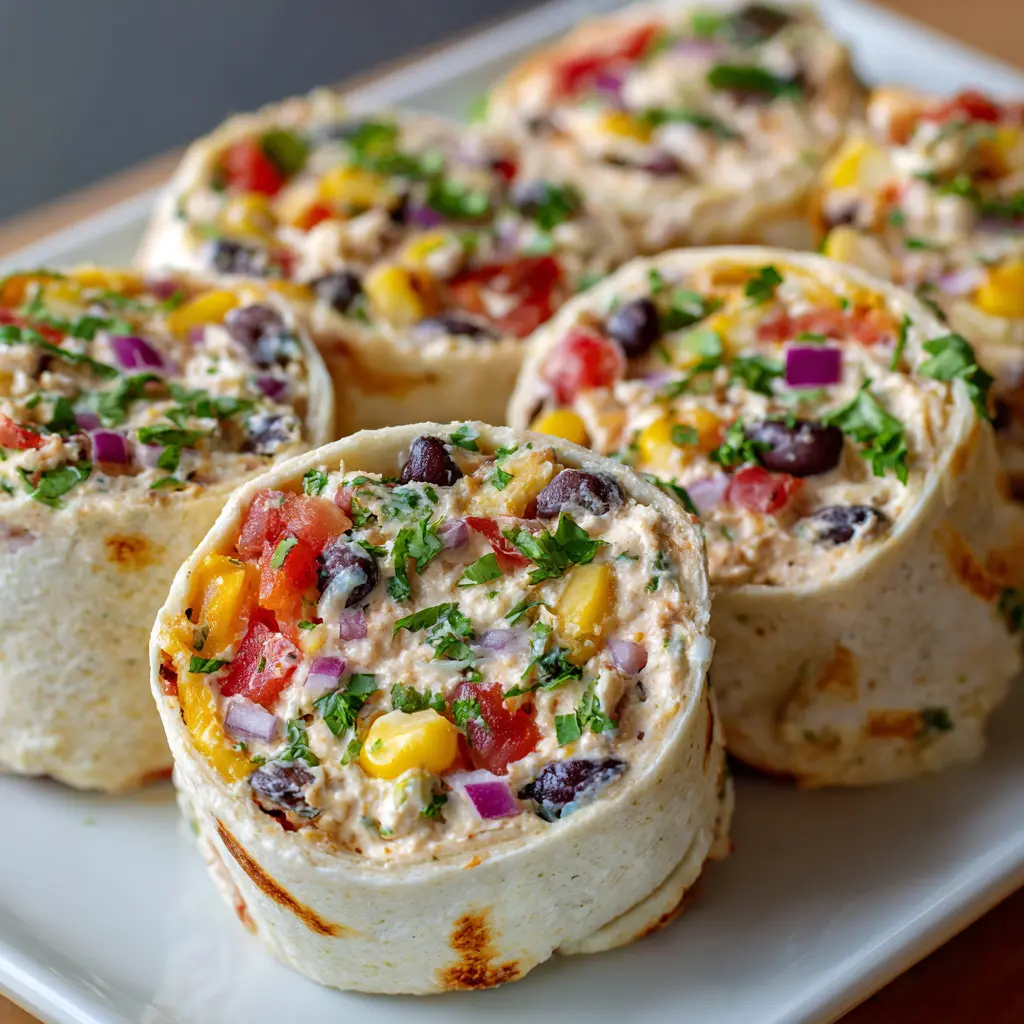 Cowboy Caviar Cream Cheese Pinwheels